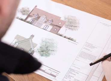 Plan of building exterior