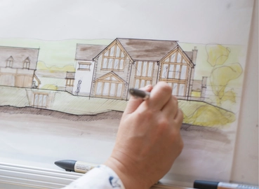 Drawing of a home design