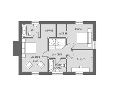 Hatfield Plot1 Aconbury First Floorplan content