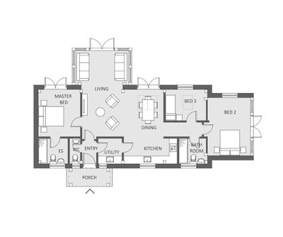 Hatfield Plot4 Clout 2318 Floorplan 3 bedrooms content