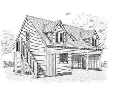 Portchester 3 D Sketch 001 Oakwrights Content