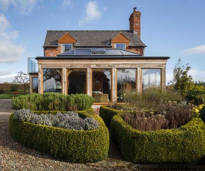Extension with lantern roof