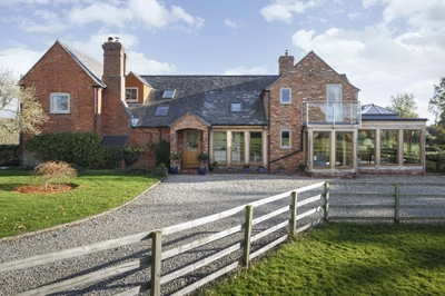 Exterior of house with extension