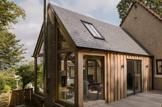 oak framed garden room extension