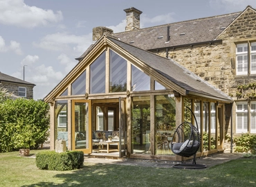pitched roof on an extension