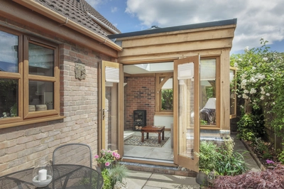 Sitting room inside an extension
