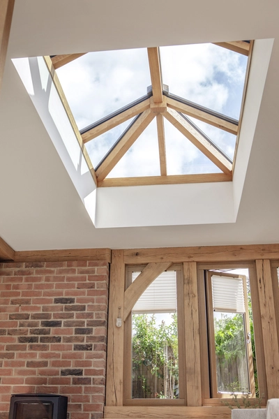 Lantern roof as skylight
