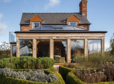 Flat roof on an extension