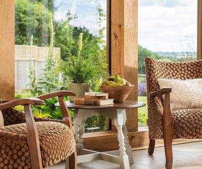 Side table and chairs