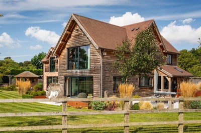 a luxury oak home