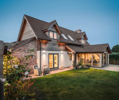 Oak frame cottage home