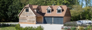 Oak framed room above garage